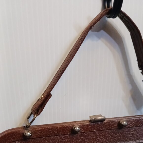 Vintage Aina Brn Pebble Handbag - Picture 3 of 5